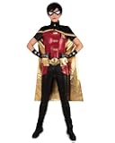 Men's Grand Theft Red and Black Cosplay Costume with Cloak