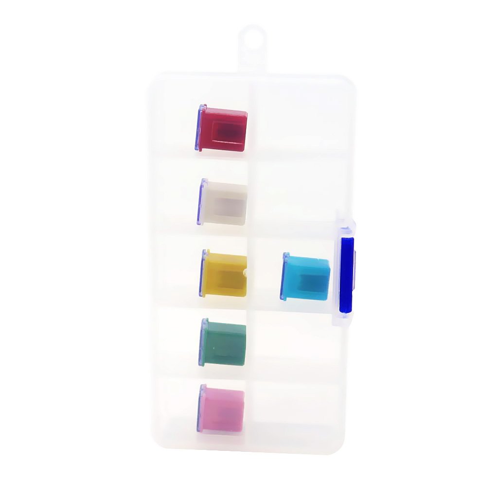 MagiDeal 6pcs New F2825-Z Car Automotive Female Push in Cartridge Fuse 20A 25A 30A 40A 50A 60A 32V-image-42