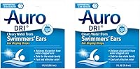 Auro-Dri Swimmer's Ear Drying Drops - Fast, Safe Relief for Water-Clogged Ears, 1 fl oz Pack of 2