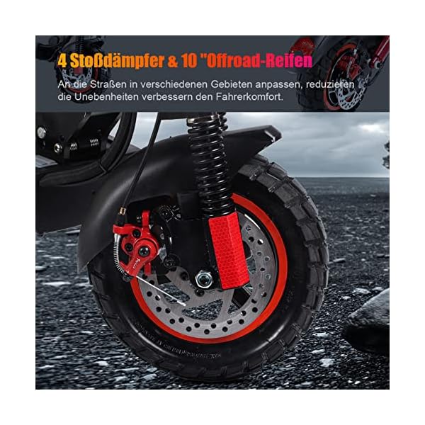 E Scooter Erwachsene E Roller 48 V 18 Ah Elektroroller Elektroscooter 10 Zoll Luftreifen, Kugoo M4 Pro – Bild 5