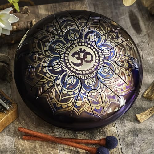 Steel Tongue Drum doble cara 12" 20 notas OM miniatura 2