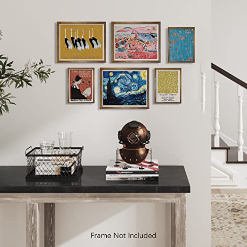 Eclectic Decor Wall Art Prints - Van Gogh Klimt Painting - Maximalist Room Decor - Modern Contemporary Museum Pictures - Abstract Boho Print For Bedroom, Living Room - Aesthetic Aura Posters #TOP3