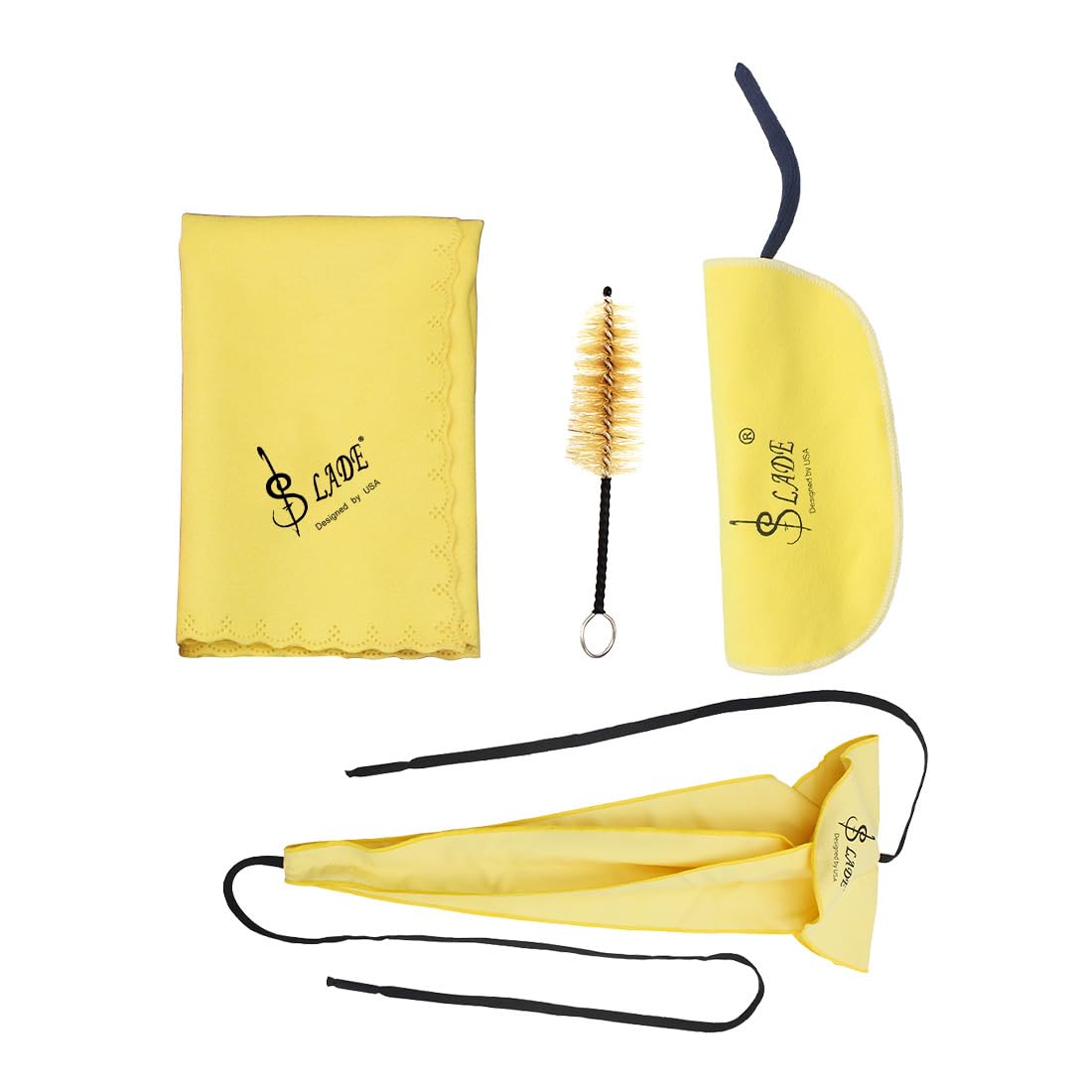 RuiJOTWAT Saxophone cleaning four-piece set, cleaning cloth,three-dimensional cleaning cloth ,cleaning cloth,mouthpiece brush - Image 3