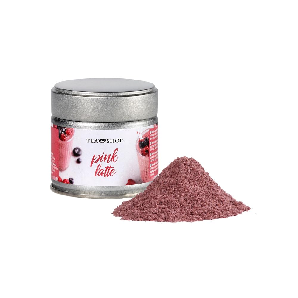 TEA SHOP - Pink Latte - Ideal para preparar smoothies y recetas saludables llenas de vitaminas - Preparado en polvo - Smoothie