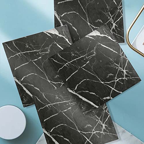 Napkins Black And White Marble Pattern Cloth Napkins Set Of 4 Dinner Napkin Washable Reusable Ultra Soft Polyester Napkin With Hemmed Edges Wedding Banquet Party Festival Restaurant 20X20 In #TOP1