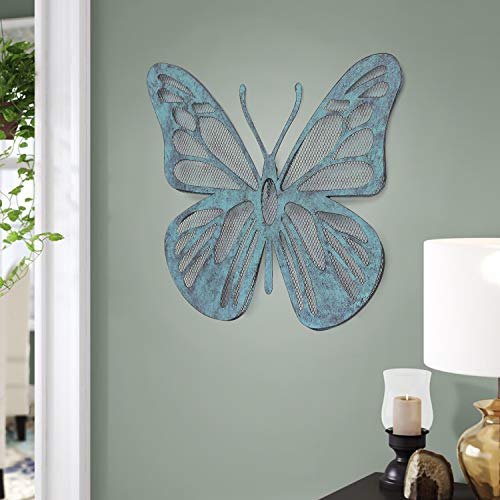 Asense Large Metal Butterfly Wall Art Decor Butterfly Hanging Decorative Wall Plaque Sculptures for Indoor Outdoor Garden - Thumbnail 6