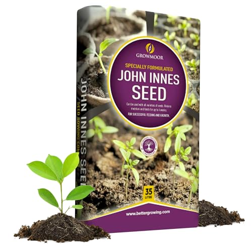 John Innes Seed Sowing Compost Soil Bag In 35 Litres - Nutrient Balanced Seed Compost Mix for Potting Growing Garden Outdoor & Indoor Plants