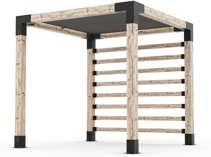 Pergola Kit with Post Wall for 6x6 Wood Posts (8x8)