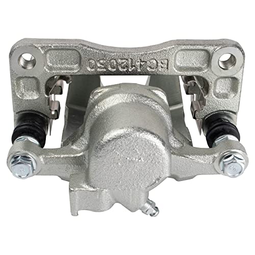 Image of TRQ Rear Brake Pad and Rotor Set Ceramic Vented G Coated Rotors Calipers
