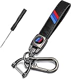 Genuine Leather Car Keychain Compatible with BMW 1 2 3 4 5 6 7 Series X1 X2 X3 X4 X5 X6 X7 Accessories