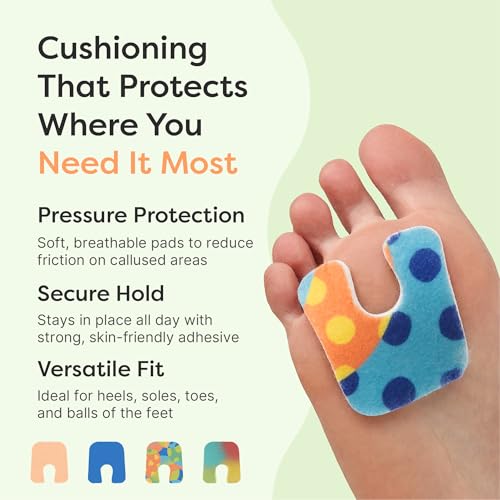 Image of ZenToes Callus Cushions, Water-Resistant Adhesive Corn Pads, 18 Count | Soft foam protects foot, heels & toes from friction, self-stick, for active wear. Sweat-resistant, peels off easily