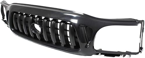 Miniatura 2 de Evan Fischer Conjunto de rejilla compatible con Toyota Tacoma 2001-2004 carcasa e inserto pintable TO1200246