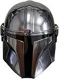 Gulvintilabcal Mandalorian Helm Handcrafted Black Series Star Wars Rüstung für Cosplay & Festivals Standard Silber