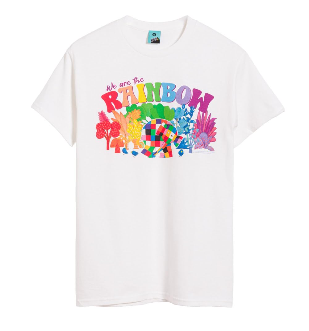 TruffleShuffle Elmer Pride We are The Rainbow White T Shirt