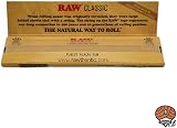 Raw Slim Fabric Rolling Paper, Brown, King, Box of 50 - 3