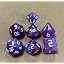 Purple, White Writing
