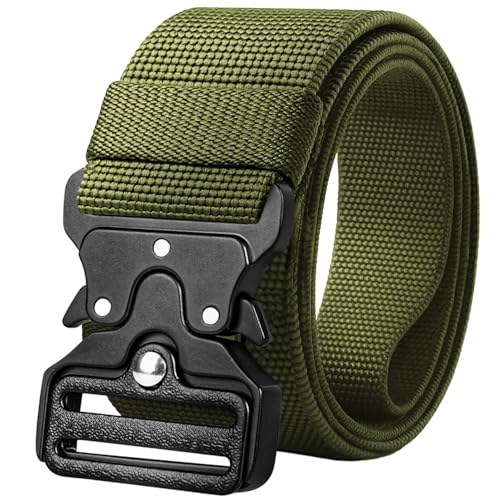 Image of TECEUM Tactical Belt - Heavy-Duty & Quick Release - Military, Work, Rigger, Duty & Utility Belt for Men