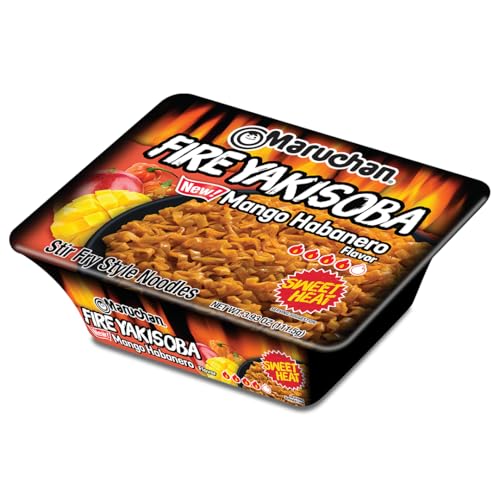 Image of Maruchan Yakisoba Mango Habanero, Japanese Instant Ramen Noodles, 3.93 Oz, 8 Count