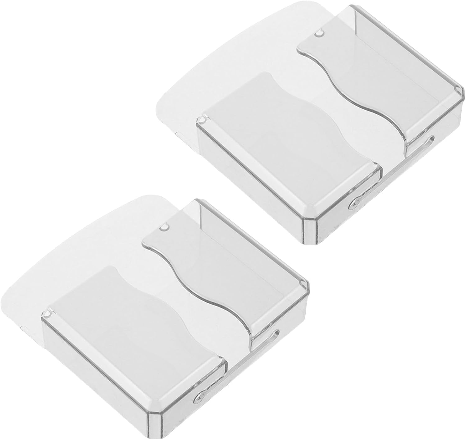 ARTIBETTER 2pcs Wall Mount Phone Holder with Self Adhesive, Universal Compatible Plastic Charging Stand, Space-Saving Design for Office and Living Room, No Drilling Required
