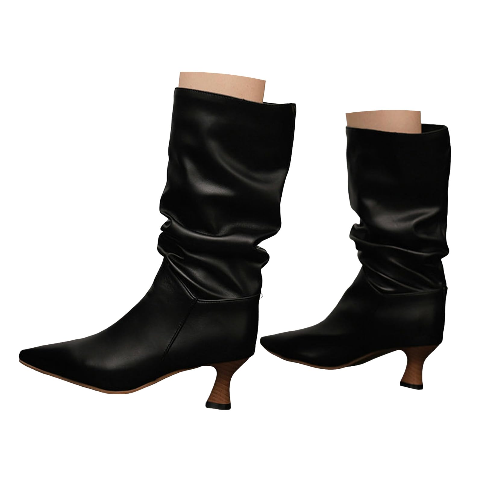 Botas de vaquero para mujer, botas de tacón alto con punta puntiaguda de tacón alto para mujer, botas de verano para mujer