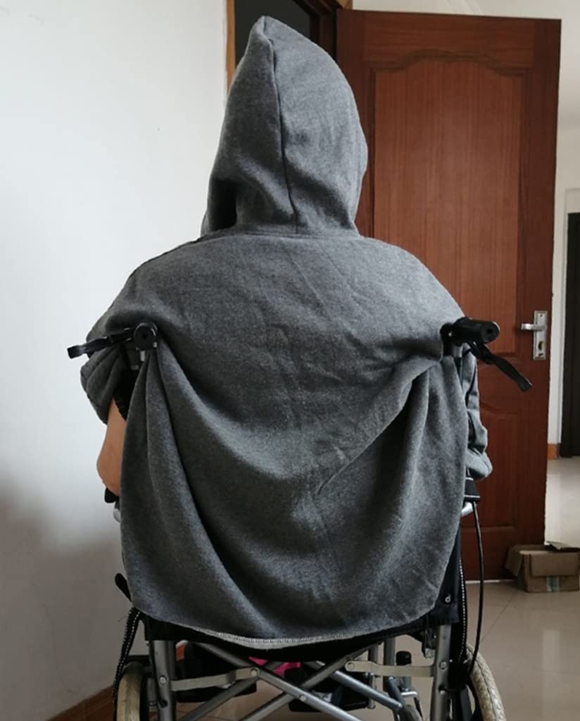 Capa Poncho Para Silla De Ruedas Protectores Térmicos Para Sillas De Ruedas Manuales Y Eléctricas, Mantas Cálidas Para Sillas De Ruedas A Prueba De Viento, Capas Con Capucha Para Sillas De Ruedas Cuan
