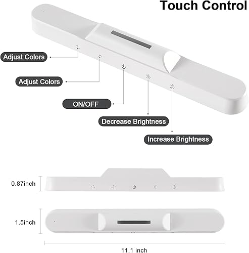Miniatura 4 de Under Cabinet Lights Wireless, Under Counter Lights for Kitchen Touch Control, Magnetic Closet Lighting, Rechargeable USB-C Battery Powered Lights,