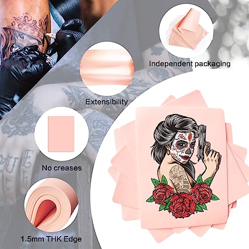Tattoo Übungshaut PIXESTT 15 Stück Kunsthaut doppelseitig