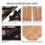 YAHEETECH Patio Wood Flooring Interlocking Wood Composite Floor Tiles Outdoor for Garage Patio Garden Deck Poolside 12” x 12” 27PCS Natural Wood