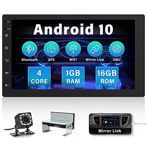 Car Audio Android Android Radio de Coche 1 DIN GPS CAMECHO Pantalla Táctil de 7 Pulgadas Radio FM Bluetooth WiFi Enlace Espejo del teléfono...