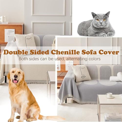 Housse de canapé velours antidérapante et durable pour animaux