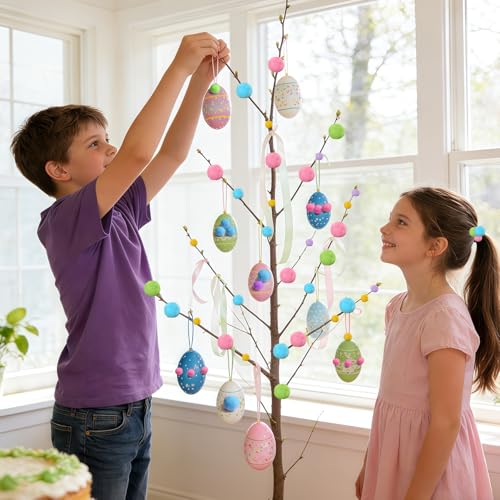 Bunt Pompons, 1-3cm Pompons Pastellfarben, Filzkugeln Bunt für Ostern, Pompons zum Basteln für Ostern, Mini Klein Bastel Pompoms für Ostereier, Grußkarten, Körbe, Partydekorationen (130 Stück)