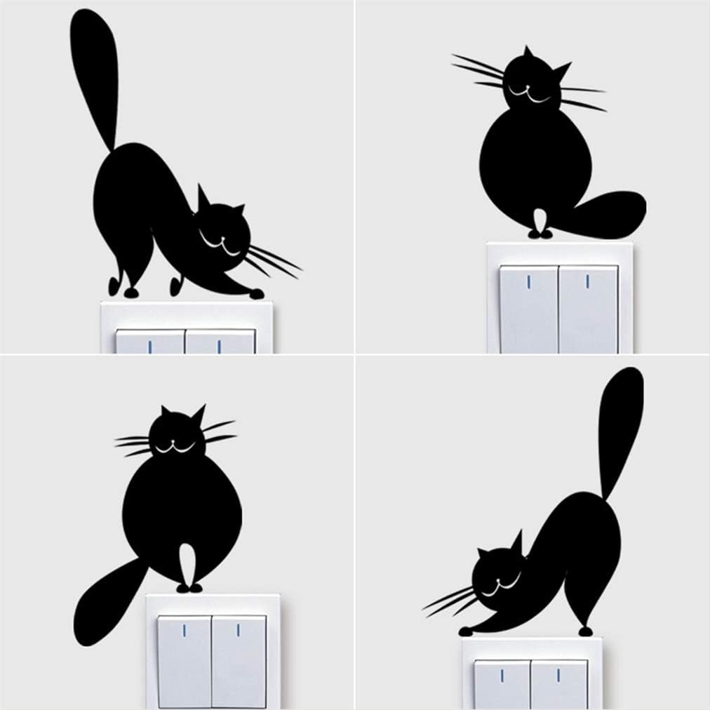 3d ウォールステッカー 素敵な漫画の黒猫スイッチ 壁紙 シール 飾り 部屋飾り インテリア 居間 リビング 部屋 窓 浴室 トイレ 冷蔵庫 キッチン 防水 ステッカー ポスター 25 60cm ずっと気になってた 3d ウォールステッカー 素敵な漫画の黒猫スイッチ 壁紙 シール 飾り 部屋飾り インテリア 居間 リビング 部屋 窓 浴室 トイレ 冷蔵庫 キッチン 防水 ステッカー ポスター 25 60cm ずっと気になってた