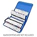 Produktbild L'ÉMOUCHET 80 Slots Große Kapazität Falten Marker Stift Fall Leinwand Kunstmarkierungen Stift Lagerung Tragetasche Durable Sketch Tools Organizer (Blau)