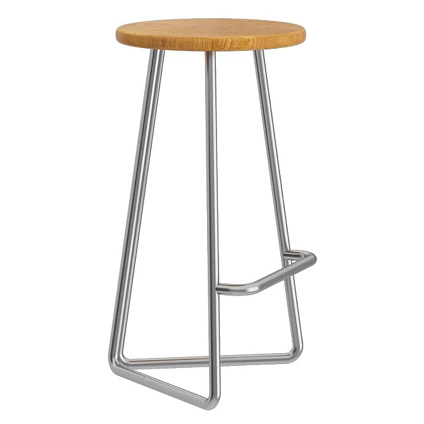Tabouret de bar en bois de haute qualité avec repose-pieds confort