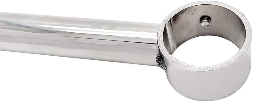 Wardrobe Pipe Bracket Ceiling Mounting Rail Rod Support Socket Fit 25 to 27mm Rod 250mm/9.8" Length-2pcs