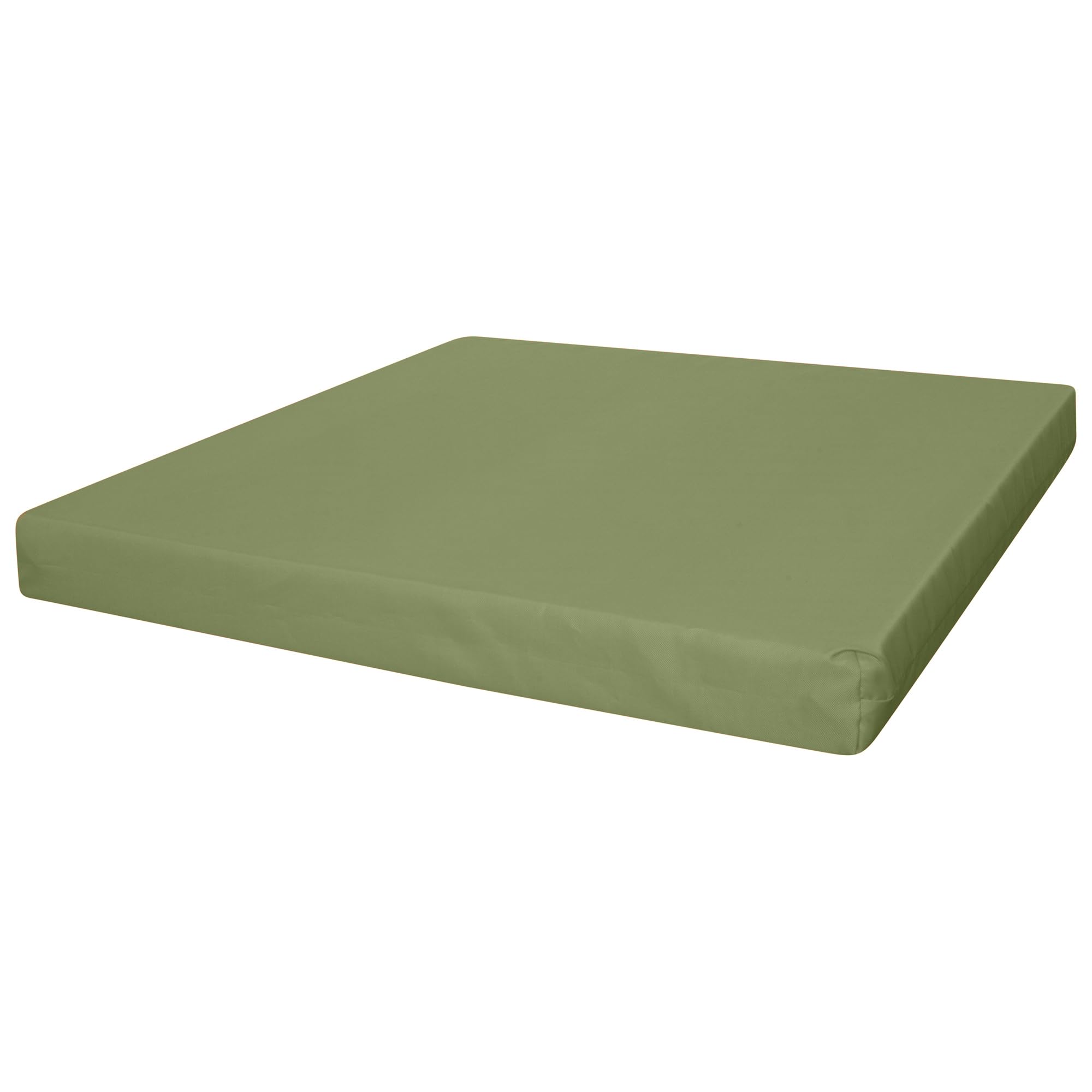 Memory Foam Seat Cushion for Office Chair & Car 4cm Thick Waterproof Seat Pads Zipper Cover Easy-Clean, Durable Comfort Pads for Indoor/Outdoor Use (Olive Green, 38 x 38 cm / 15" x 15") โ image 1