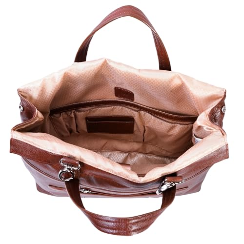 McKLEIN 17" Leather Roll Top Laptop Briefcase- EDGEFIELD4
