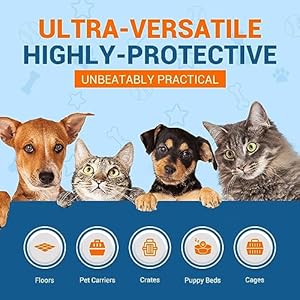 MED PRIDE Dog Training Pads [Travel Pack of 5] – Disposable, Ultra-Absorbent 6-Layer Puppy Potty Pee Pads with Sticky Strips- Leakproof & Waterproof Pet Pads for Dogs & Cats, 22 x 24”