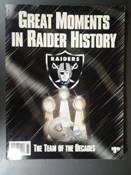 Paperback Great Moments in Raider History Book
