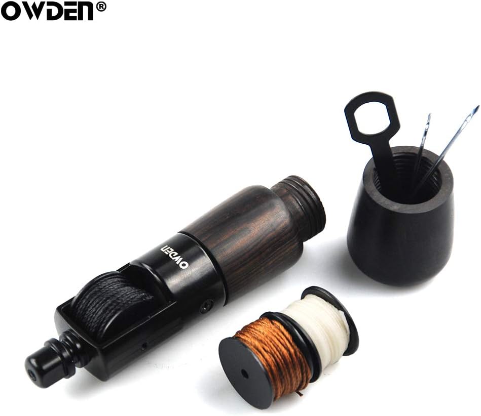 OWDEN Professional Leathercraft Stitch awl tool, Leather Sewing Awl tool for leather,Belt,Canvas,Fabric,Bag repair lockstitch tool set.Speedy Stitcher Professional leather craft tool.(3 Thread Colors)