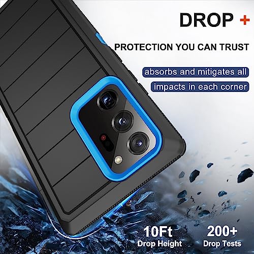 for Galaxy Note 20 Ultra Case with Belt Clip Holster, 2 Screen Protector, Military Grade Full Body Heavy Duty Shockproof Rugged Protective Cover for Samsung Galaxy Note 20 Ultra 5G by RubCase - Image 3