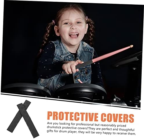 GAXIRE 2 Pairs Drum Stick Non-slip Sleeve Drum Stick Protectors Drum Mallet Wrap Cover Drumsticks for Kids Drumsticks for Adults Comfortable Irradiation Cross-linked Polyethylene Drum Kit