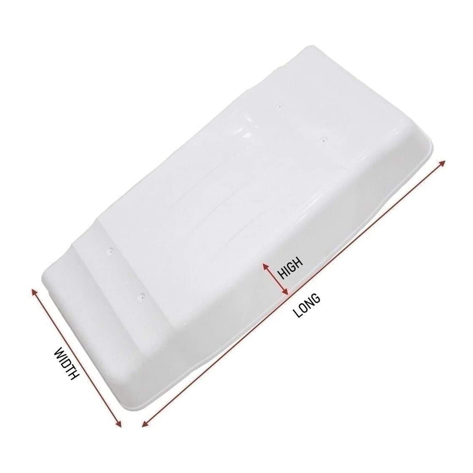 LeaHy Grand couvercle de condensateur pour unité AC, auvent pour fenêtre extérieure pour mini pompe à chaleur séparée/condensateur/compresseur (couleur : blanc, taille : 110 x 47 x 17 cm)