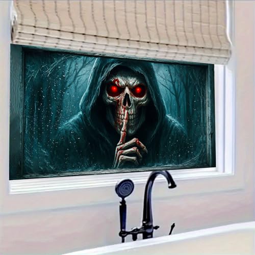 HOMETITUTE Horror Film Adhesivo para Ventanas 39.3x17.7 in miniatura 5