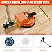 Floor Gap Fixer Tool Kit to Close Floor Gaps, Suction Cup Gap Puller with 5 Reusable Sticky Pads & Rubber Mallet, Heavy Duty Repair Tool, Laminate Flooring Tools, Vinyl Floor Repair Kit, Gap Tool