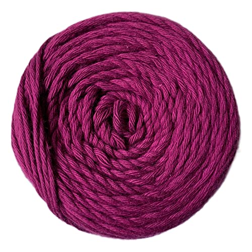Image of Crochet Now 100% Cotton Yarn 8 Ply (100Gm) Goes With 5-6Mm Hooks (Wine), Red