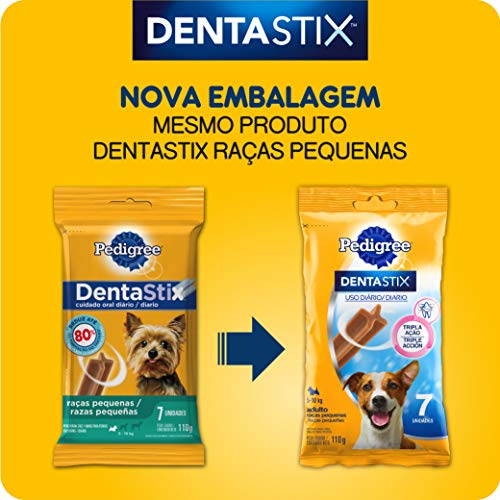 Petisco Pedigree Dentastix Cuidado Oral Para Cães Adultos Raças Pequenas 3 Unidades