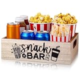 GlikCeil Wooden Snack Tray Caddy