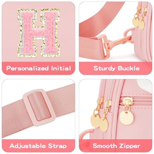 Image of Initial Sling Bag Crossbody Purse for Kids Girls Age 3-8