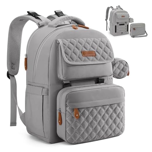 Maelstrom Large Diaper Bag,29L-45L Expandable Diaper Bag Backpack for 2 Kids/Twins, with Removable Cross Body Bottle Bag for Mom/Dad,Stylish Baby Bag Gift for Boys/Girl-Mothers Day Gifts-Grey